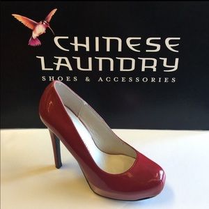 Chinese Laundry Whistle Heels Red 3in.